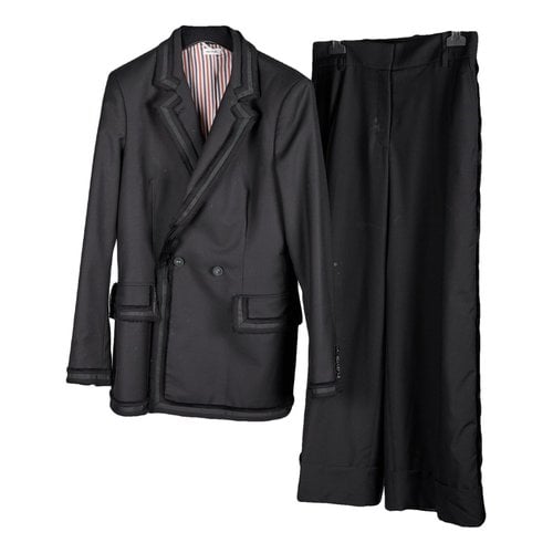 Pre-owned Thom Browne Wool Suit Jacket In Black