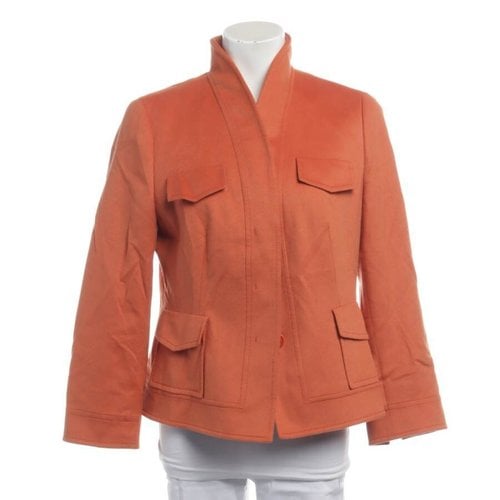 Pre-owned Akris Wool Jacket In Orange