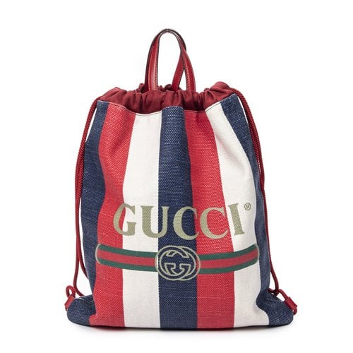 Pre-owned Gucci Backpack In Red
