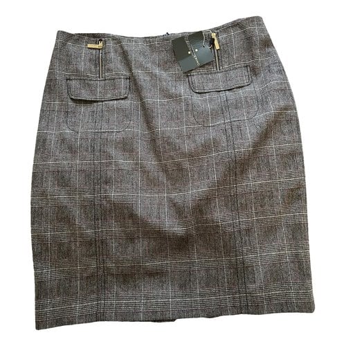 Pre-owned Roberto Verino Wool Mid-length Skirt In Grey