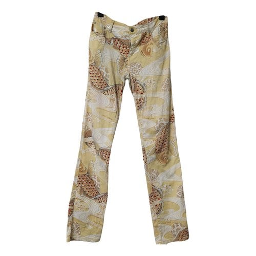 Pre-owned Moschino Trousers In Multicolour