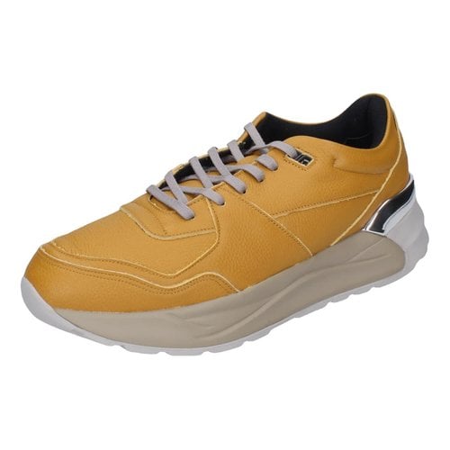 Pre-owned Liujo Leather Low Trainers In Yellow