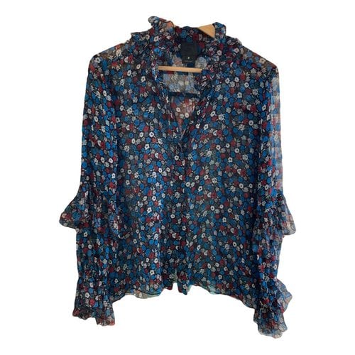 Pre-owned Anna Sui Silk Blouse In Multicolour