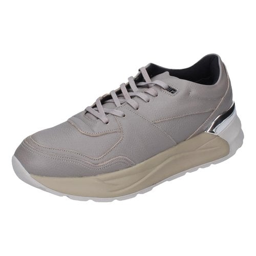 Pre-owned Liujo Leather Low Trainers In Grey