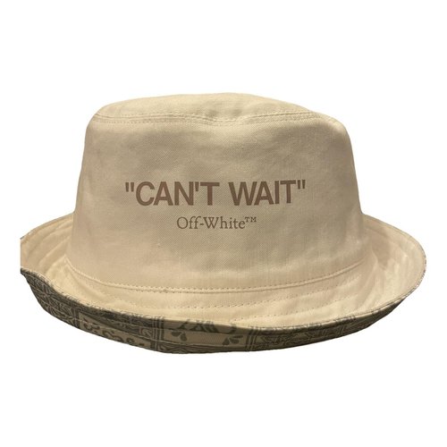 Pre-owned Off-white Linen Hat In White