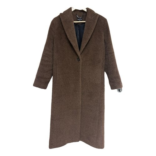 Pre-owned Whistles Faux Fur Coat In Brown