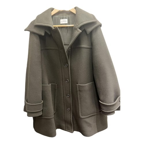 Pre-owned P.a.r.o.s.h Wool Coat In Khaki