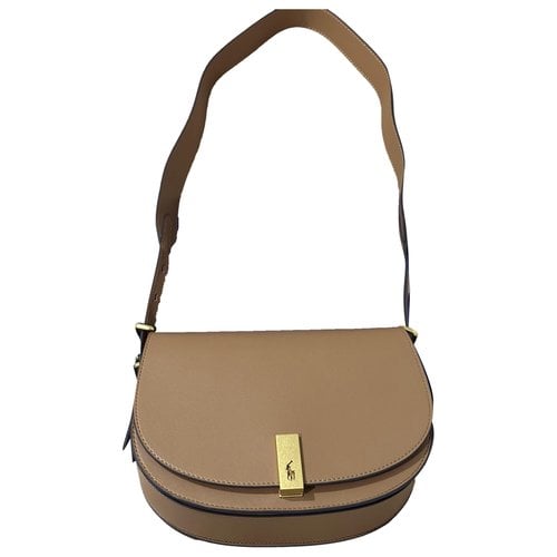 Pre-owned Polo Ralph Lauren Leather Handbag In Brown
