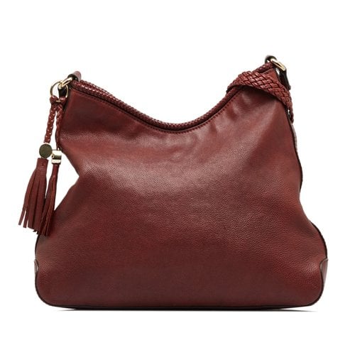 Pre-owned Gucci Marrakech Leather Handbag In Red