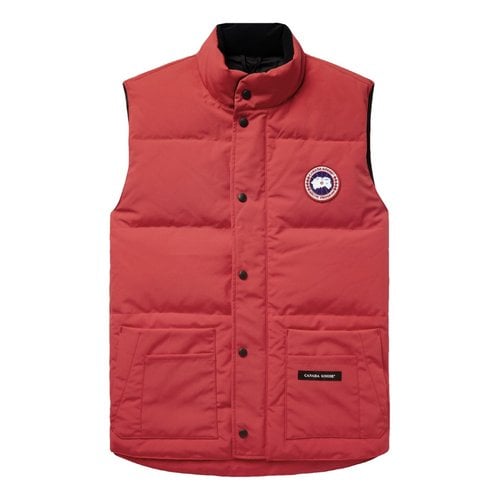 Pre-owned Canada Goose Vest In Red