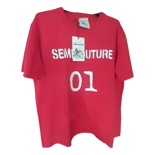 Pre-owned Semicouture T-shirt In Red