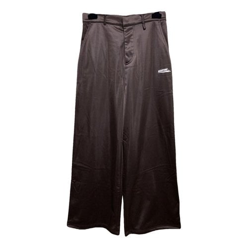 Pre-owned Martine Rose Trousers In Brown
