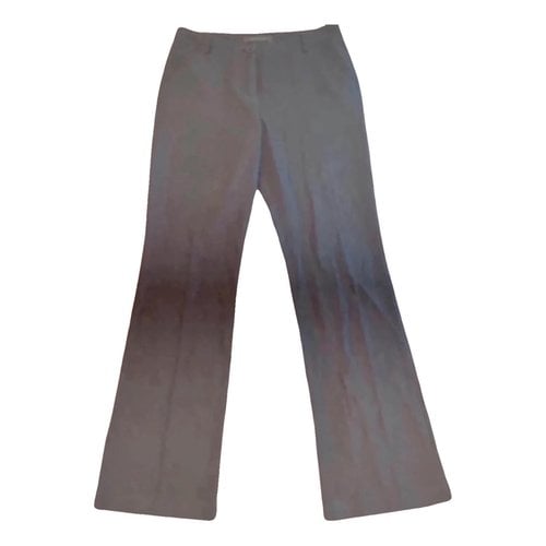 Pre-owned Max Azria Linen Large Pants In Brown
