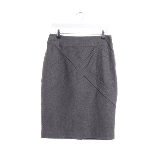 Pre-owned Roberto Cavalli Wool Skirt In Grey