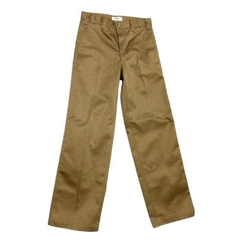 Pre-owned Celine Straight Pants In Green