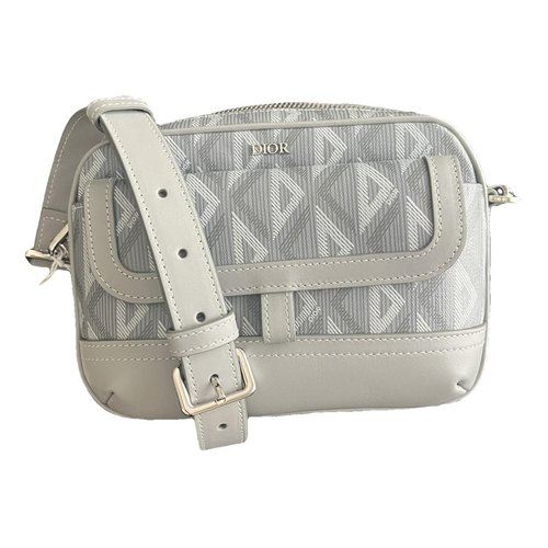 Pre-owned Dior Leather Bag In Grey
