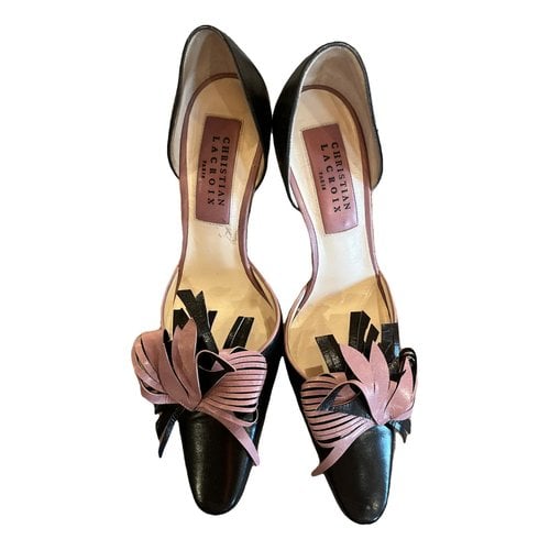 Pre-owned Christian Lacroix Leather Heels In Multicolour