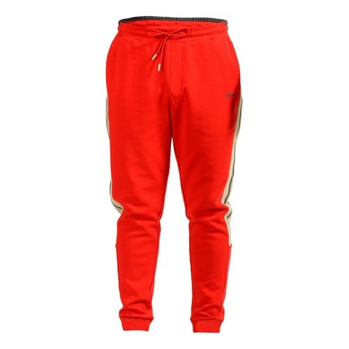 Pre-owned Hugo Boss Trousers In Red