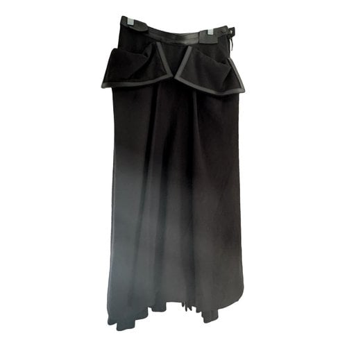 Pre-owned Loewe Mid-length Skirt In Black