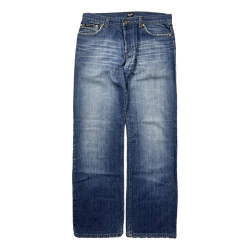 Pre-owned D&g Straight Jeans In Blue