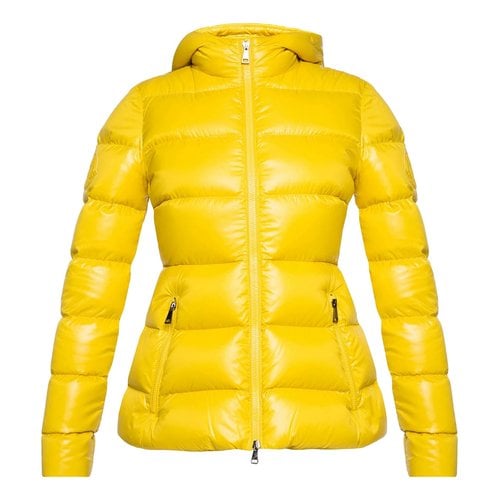 Pre-owned Moncler Hood Puffer In Yellow