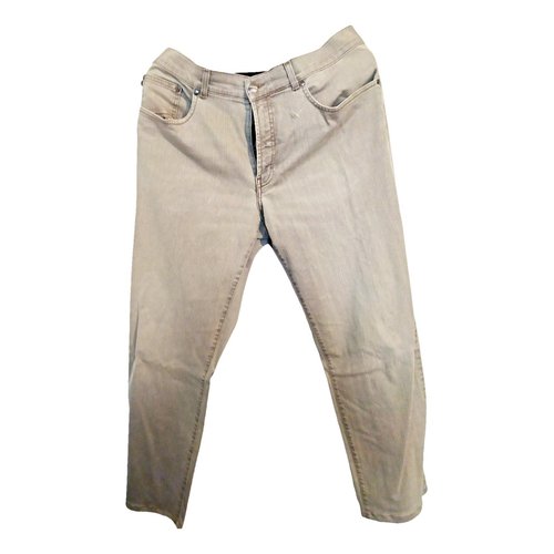 Pre-owned Trussardi Trousers In Grey