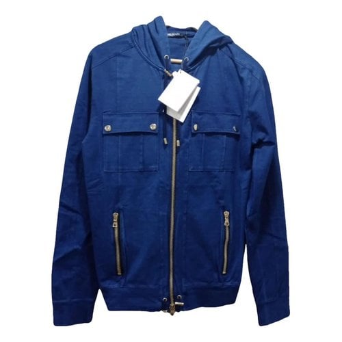 Pre-owned Balmain Jacket In Blue