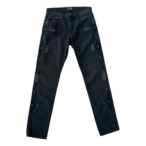 Pre-owned Isabel Marant Slim Jean In Anthracite