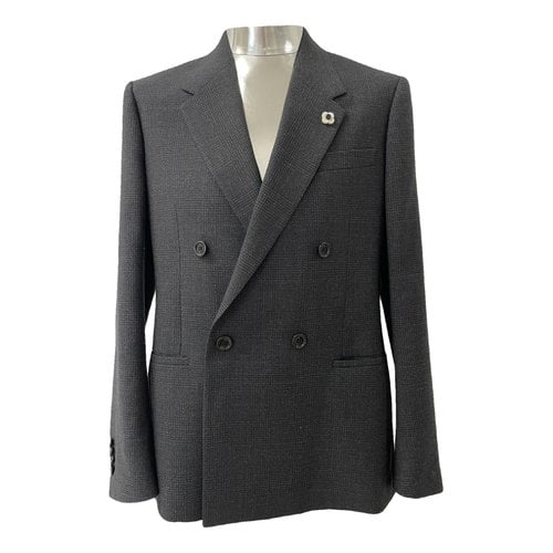 Pre-owned Lardini Wool Vest In Grey