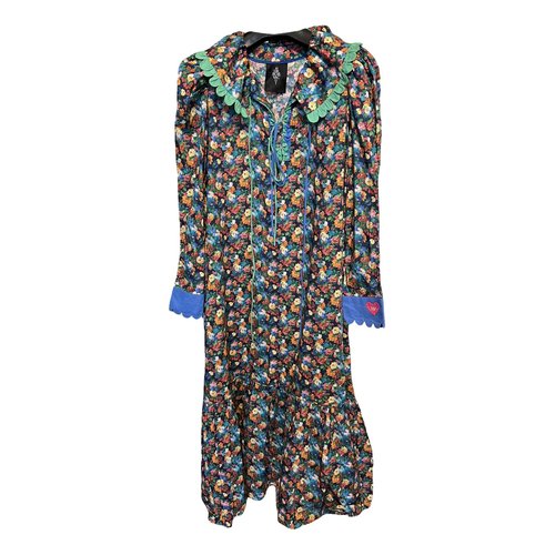 Pre-owned Horror Vacui Mid-length Dress In Multicolour