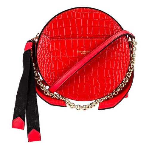 Pre-owned Givenchy Eden Leather Crossbody Bag In Red