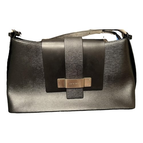 Pre-owned Pierre Cardin Leather Handbag In Black