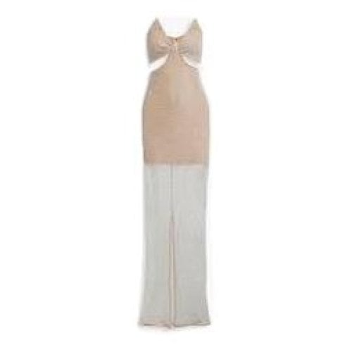 Pre-owned Alice And Olivia Maxi Dress In Beige