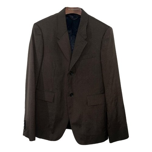 Pre-owned Burberry Wool Suit In Brown
