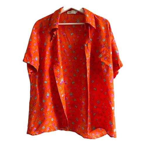 Pre-owned P.a.r.o.s.h Silk Shirt In Orange