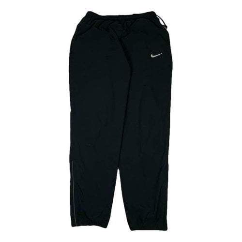 Pre-owned Nike Straight Pants In Black