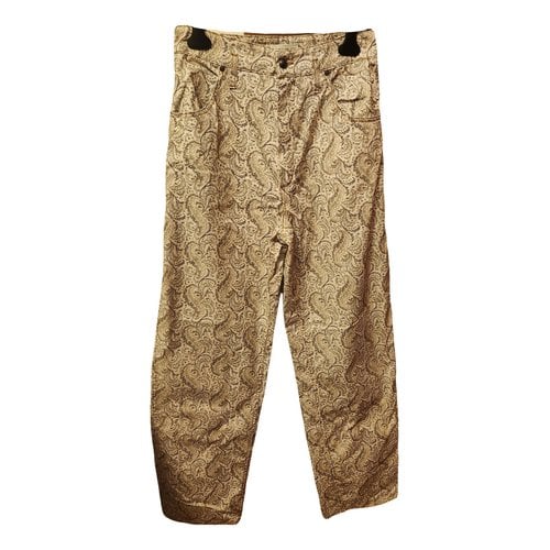 Pre-owned Etro Large Pants In Beige