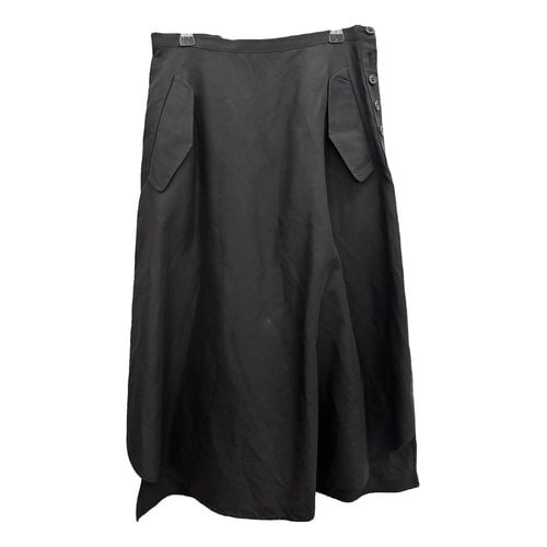 Pre-owned Y's Mid-length Skirt In Black