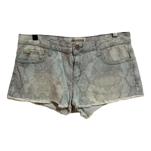 Pre-owned Zadig & Voltaire Mini Short In Blue