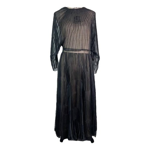 Pre-owned Partow Mid-length Dress In Black