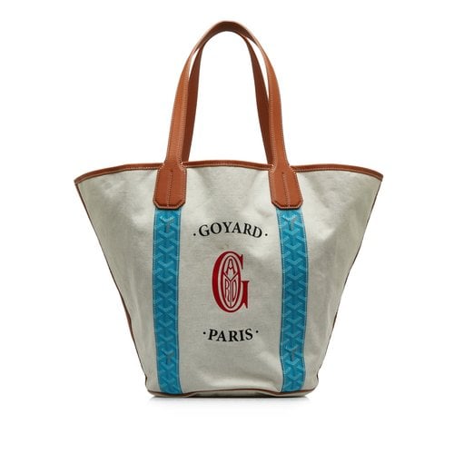 Pre-owned Goyard Leather Tote In White