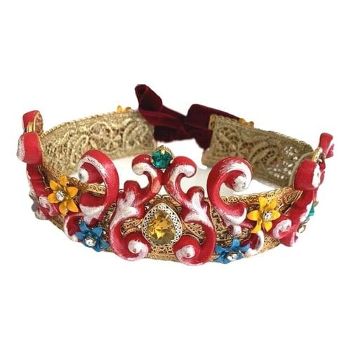 Pre-owned Dolce & Gabbana Crystal Hair Accessory In Multicolour