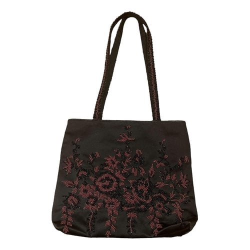 Pre-owned Carrie Forbes Silk Handbag In Burgundy