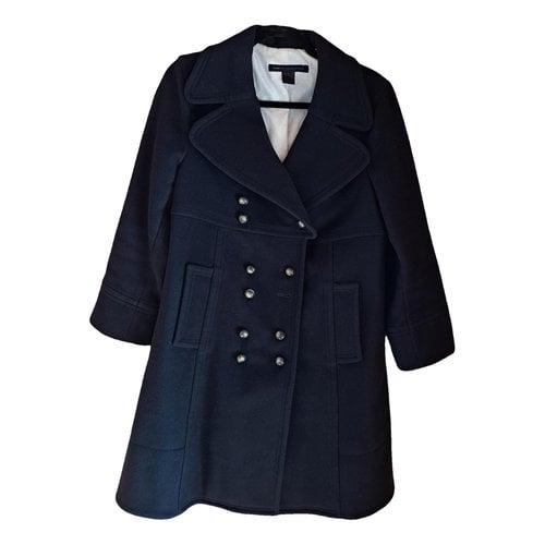 Pre-owned Marc By Marc Jacobs Wool Coat In Navy