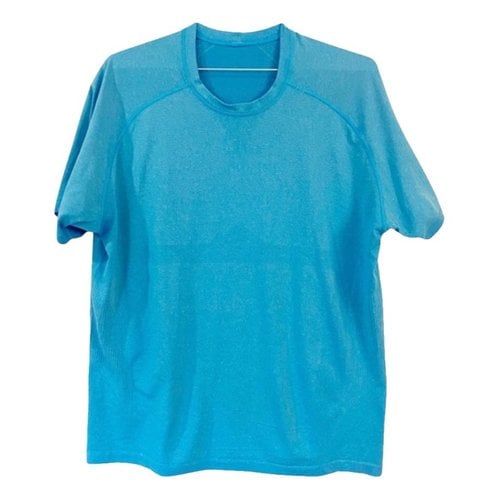 Pre-owned Lululemon T-shirt In Blue