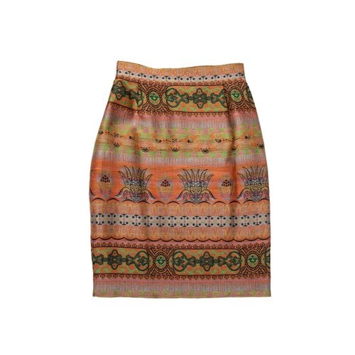 Pre-owned Christian Lacroix Skirt In Orange