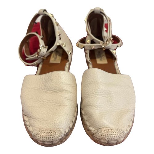 Pre-owned Valentino Garavani Leather Espadrilles In Other