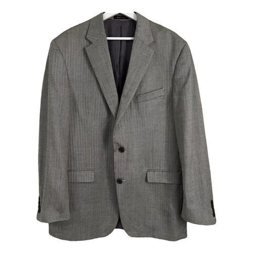 Pre-owned Lauren Ralph Lauren Wool Vest In Grey