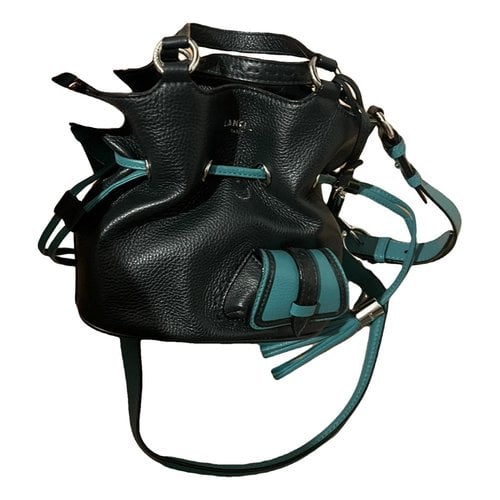 Pre-owned Lancel 1er Flirt Leather Crossbody Bag In Green