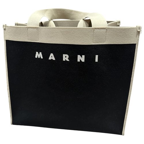 Pre-owned Marni Cloth Handbag In Black
